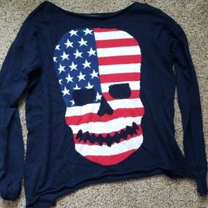 Brandy Melville American Skull knit